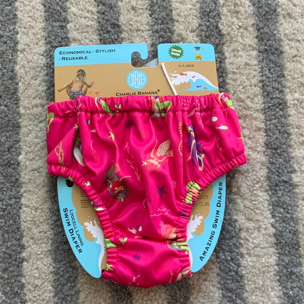 Charlie Banana Vibrant Pink Swim Diaper